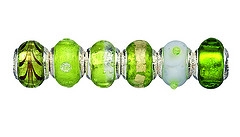 murano glass bead charm bracelet